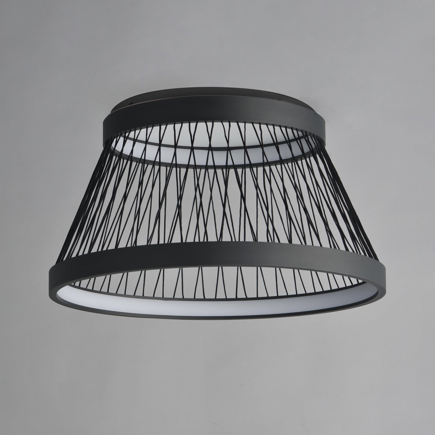 Loom 23" LED Flush Mount Black by ET2