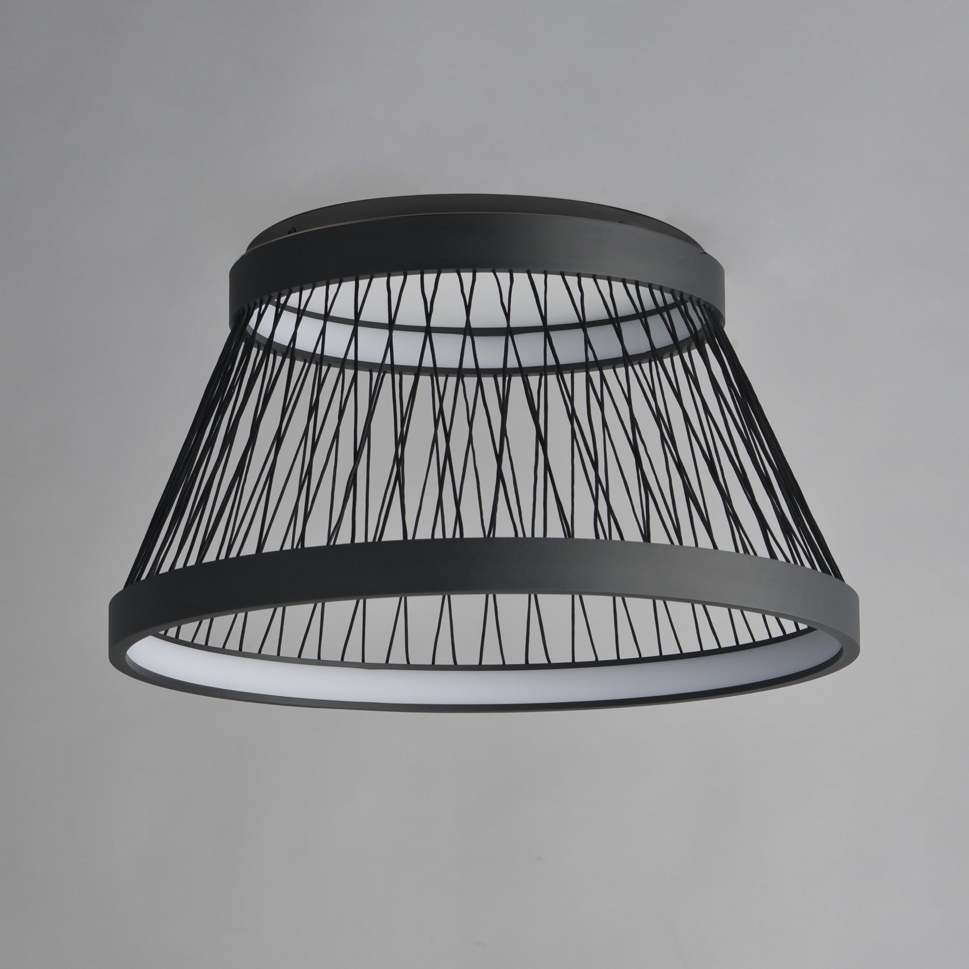 Loom 23" LED Flush Mount Black by ET2