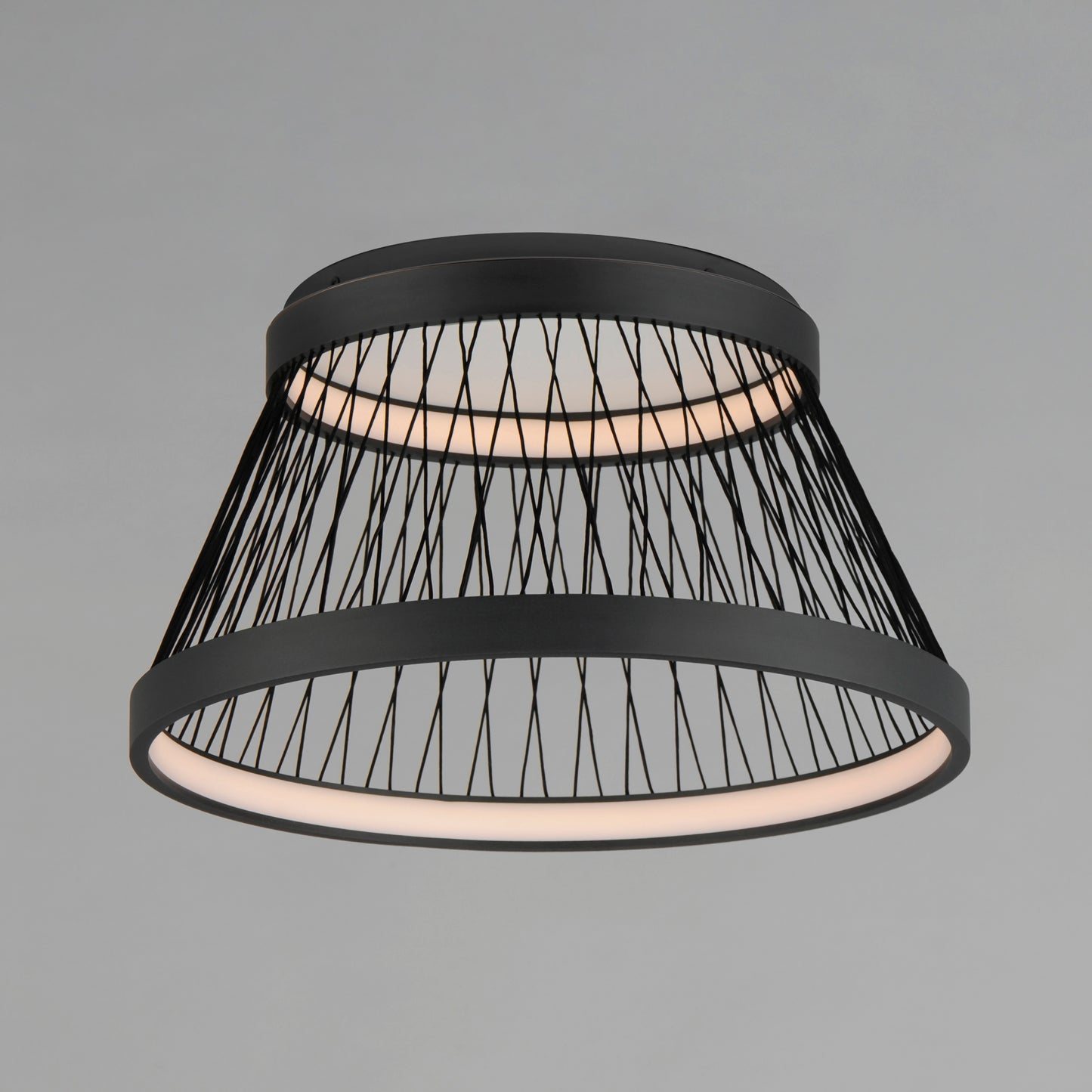 Loom 23" LED Flush Mount Black by ET2