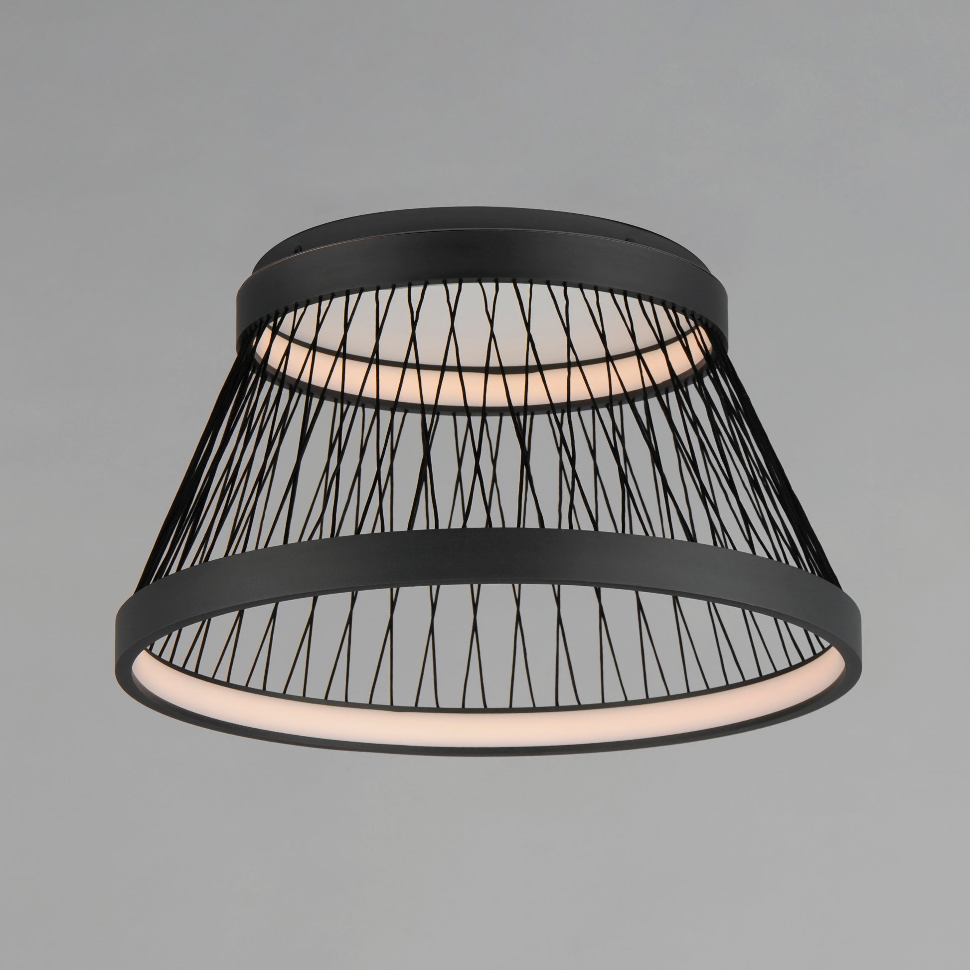 Loom 23" LED Flush Mount Black by ET2