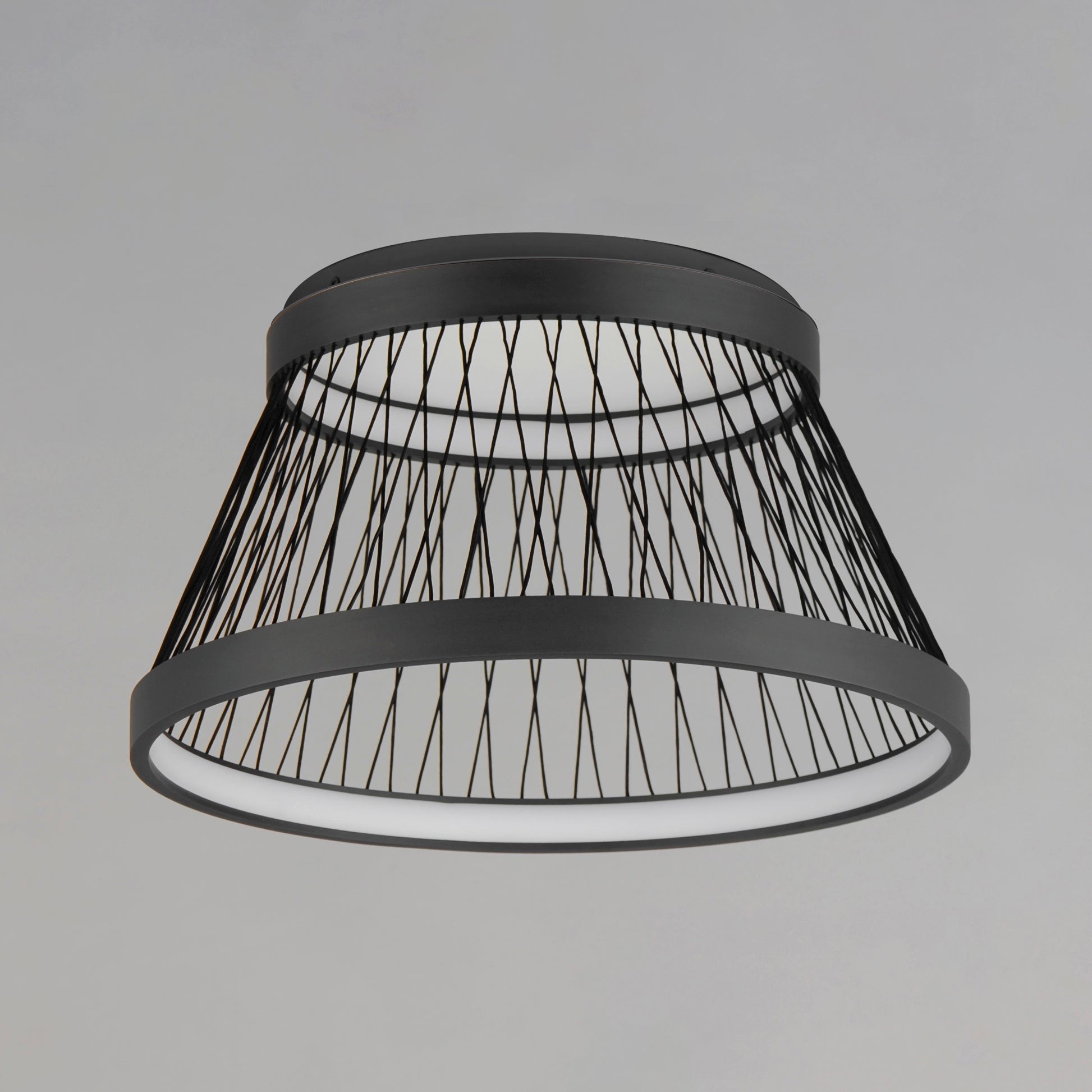 Loom 23" LED Flush Mount Black by ET2