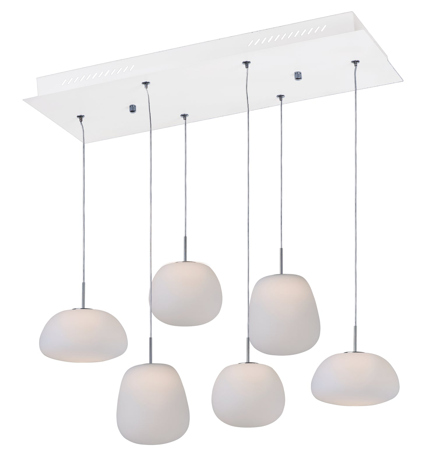 Puffs 6-Light LED Pendant White by ET2