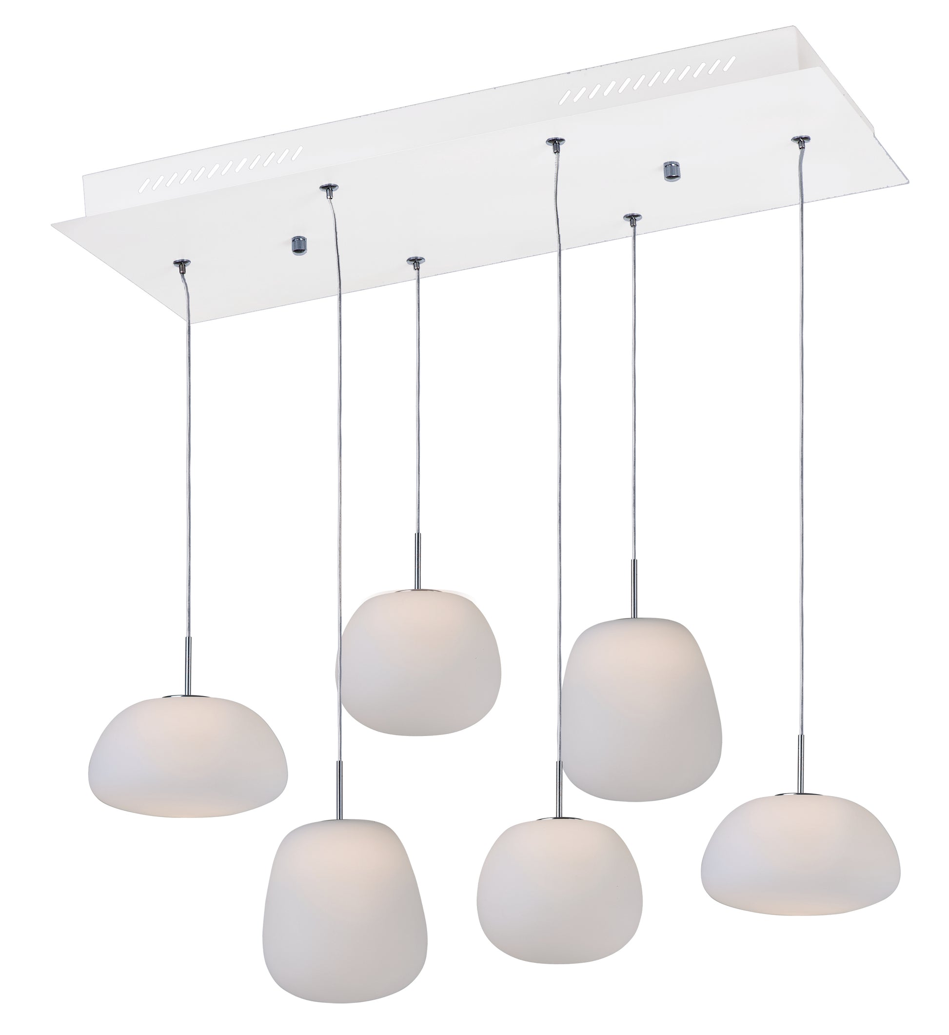 Puffs 6-Light LED Pendant White by ET2
