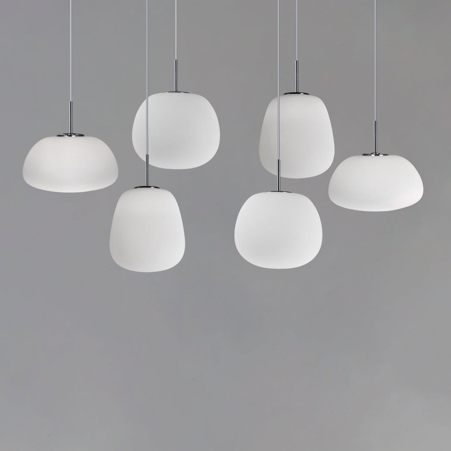 Puffs 6-Light LED Pendant White by ET2
