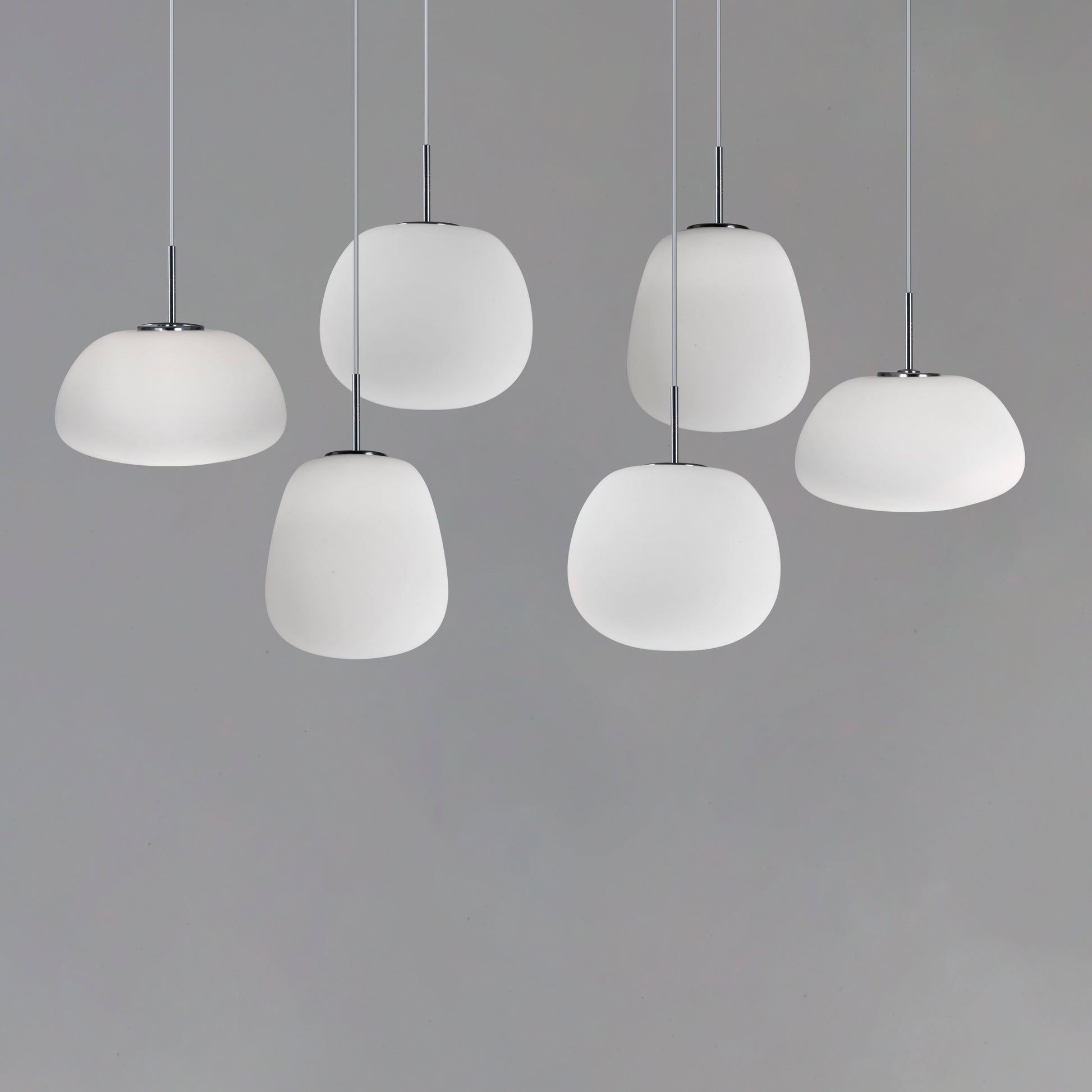 Puffs 6-Light LED Pendant White by ET2