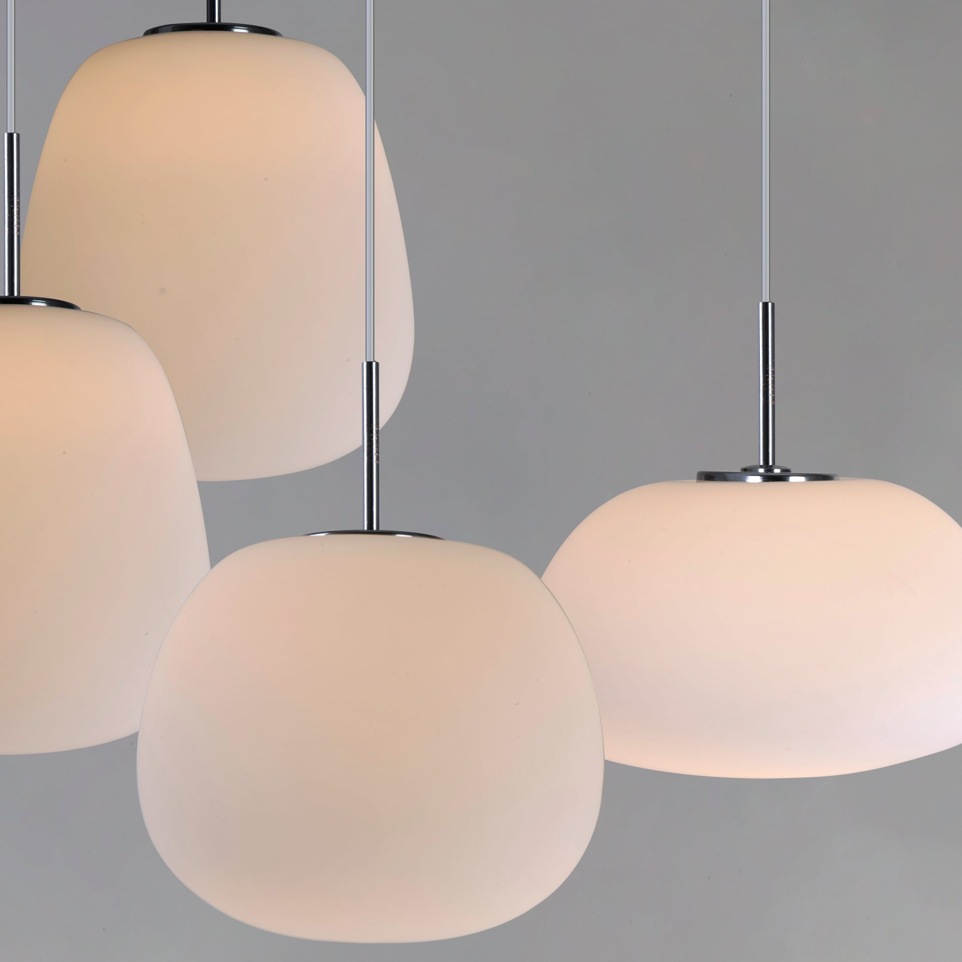 Puffs 6-Light LED Pendant White by ET2