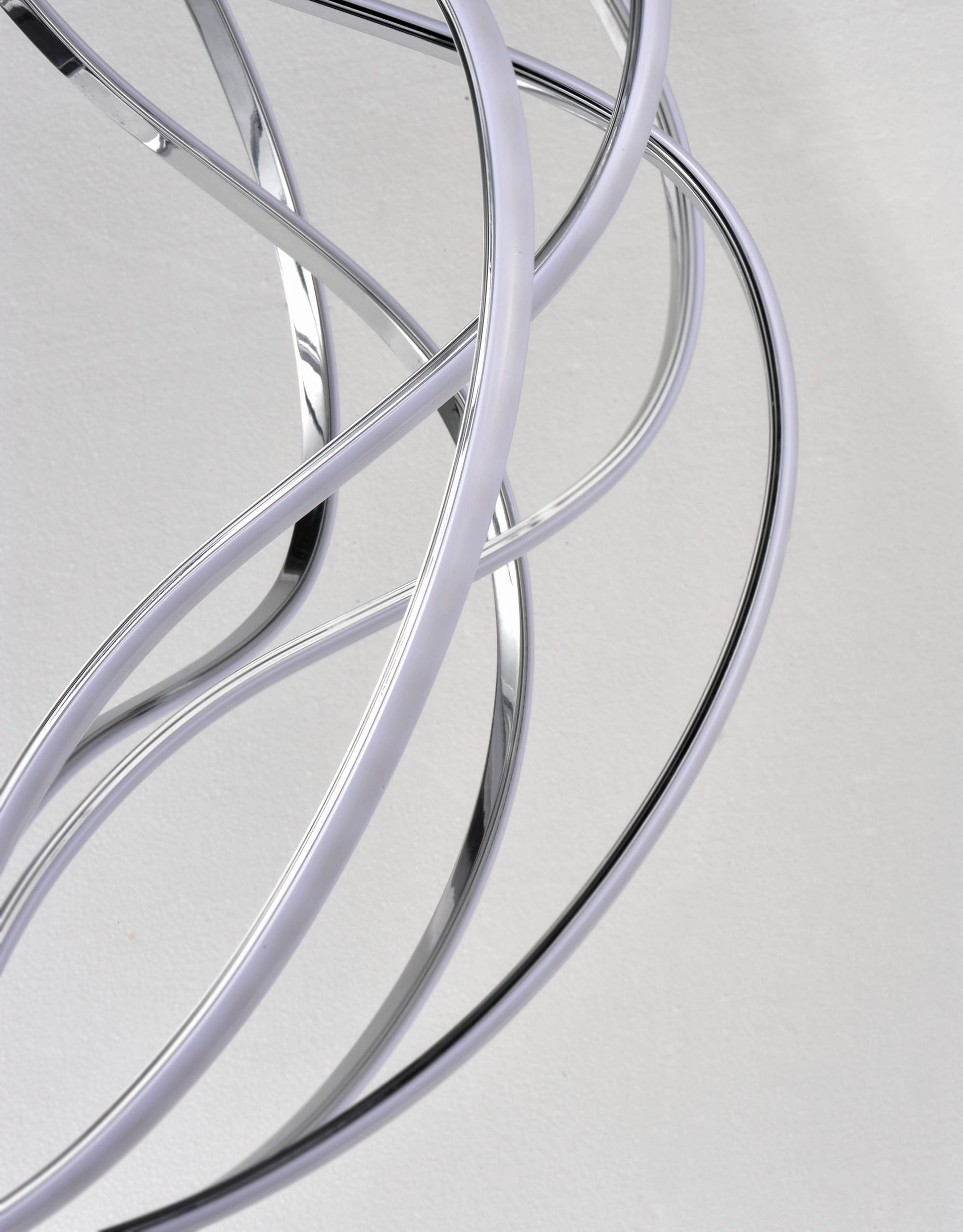 Aura 12" LED Pendant Polished Chrome by ET2