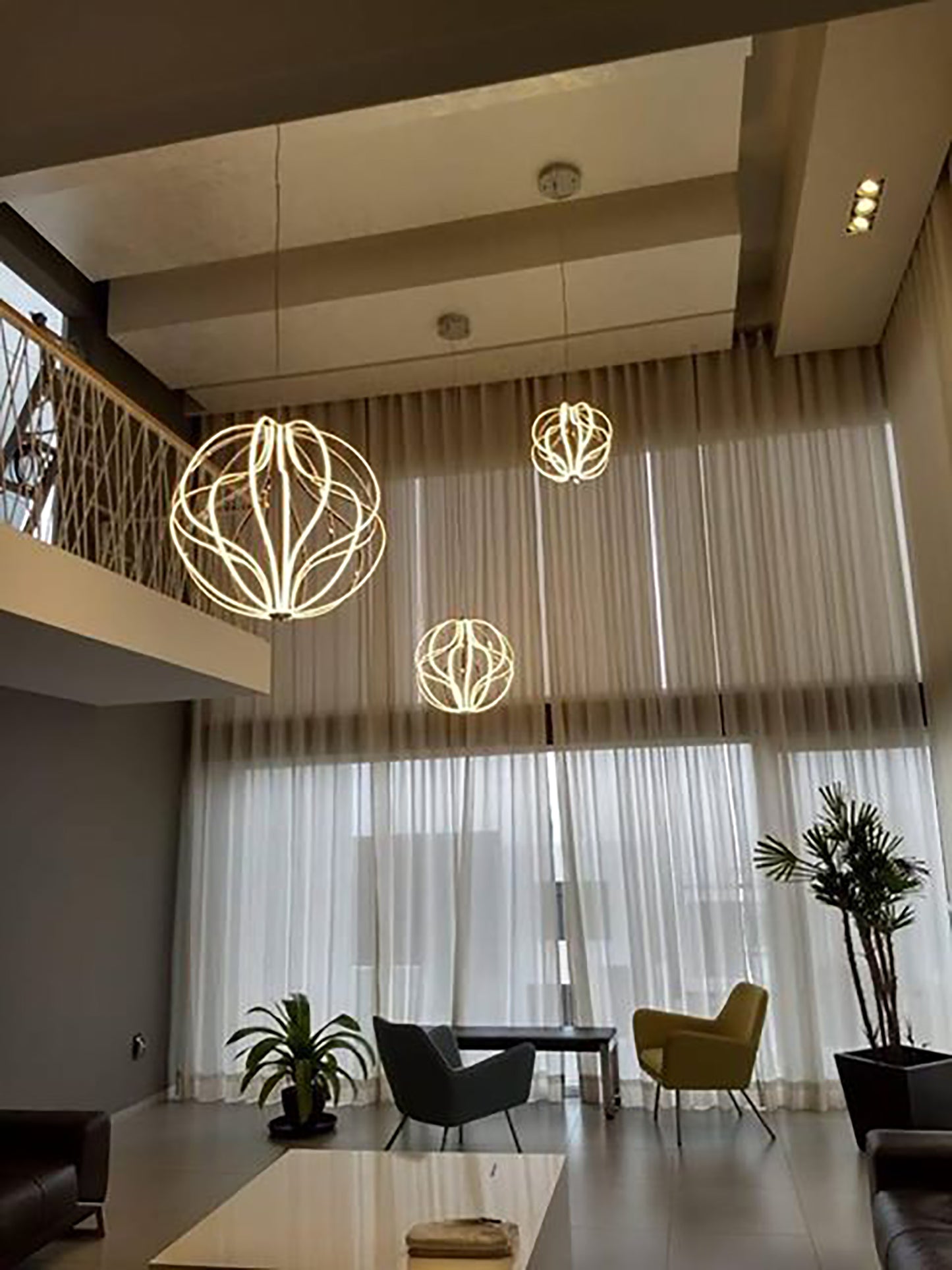 Aura 17" LED Pendant Polished Chrome by ET2