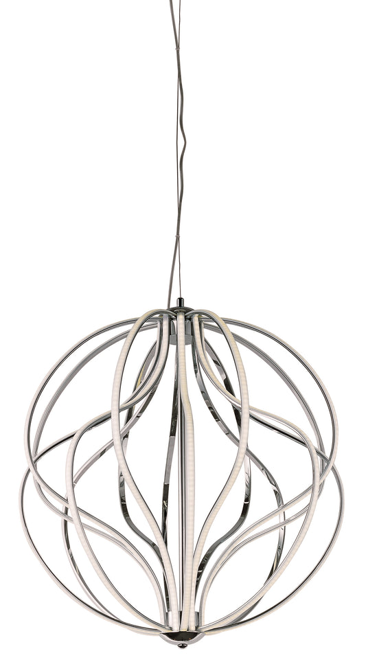 Aura 24" LED Pendant Polished Chrome by ET2