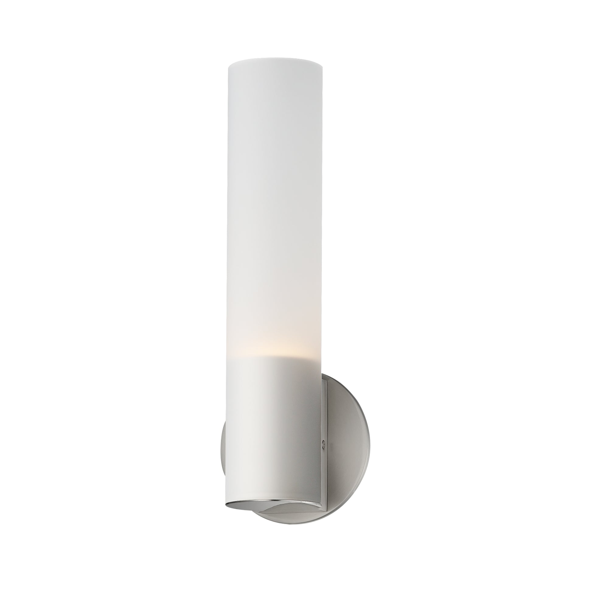 Highball Frosted LED Wall Sconce Satin Nickel by ET2