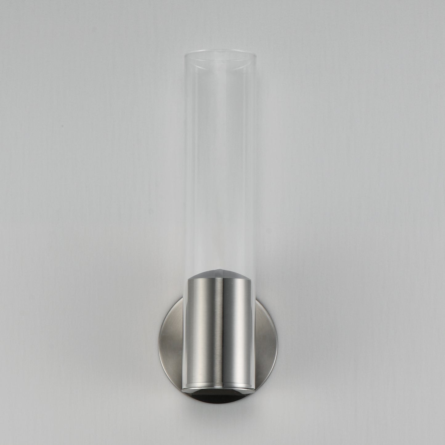 Highball Clear LED Wall Sconce Satin Nickel by ET2