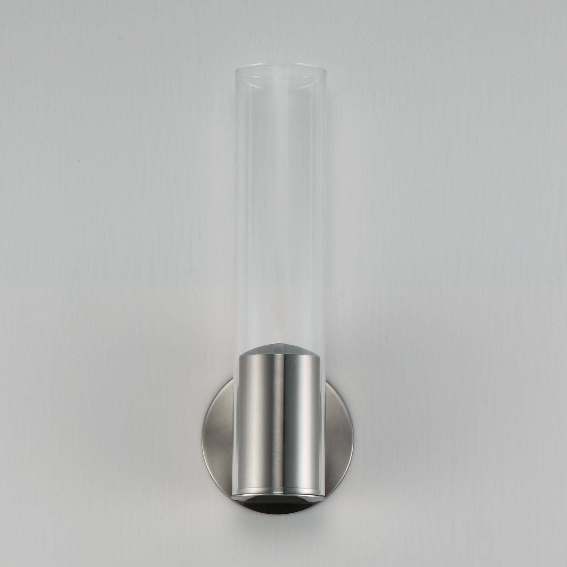 Highball Clear LED Wall Sconce Satin Nickel by ET2