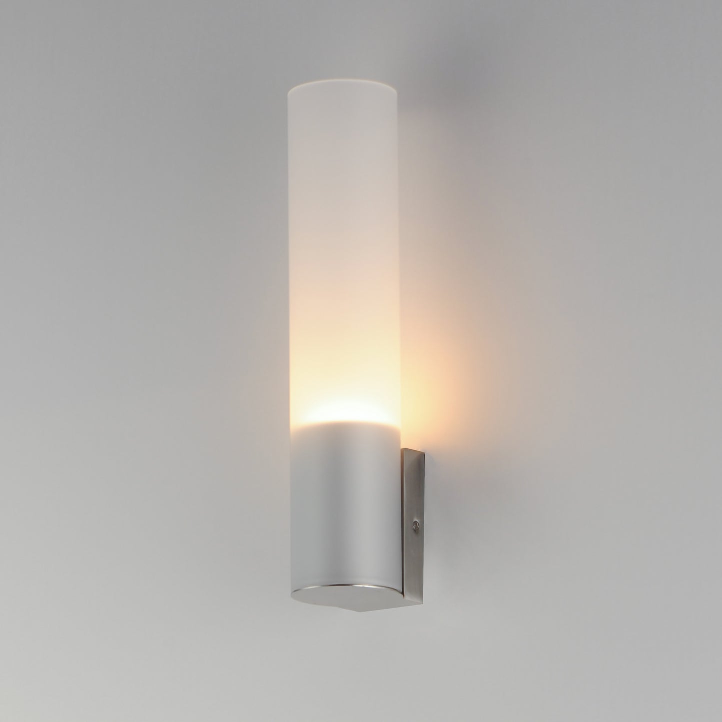 Highball Frosted LED Wall Sconce Satin Nickel by ET2