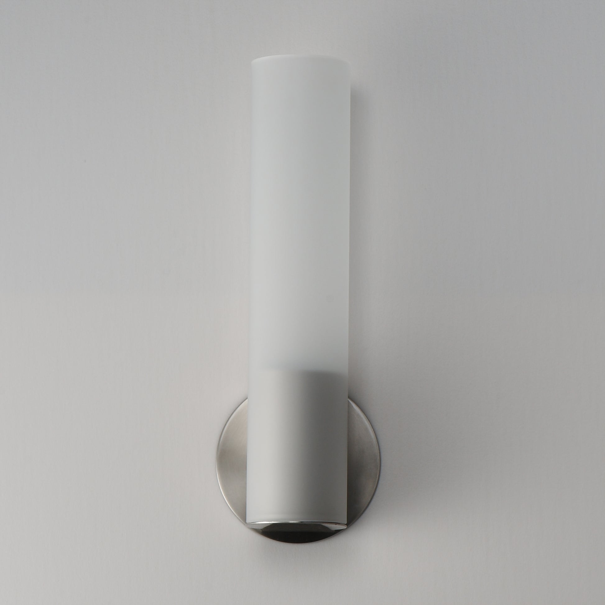 Highball Frosted LED Wall Sconce Satin Nickel by ET2