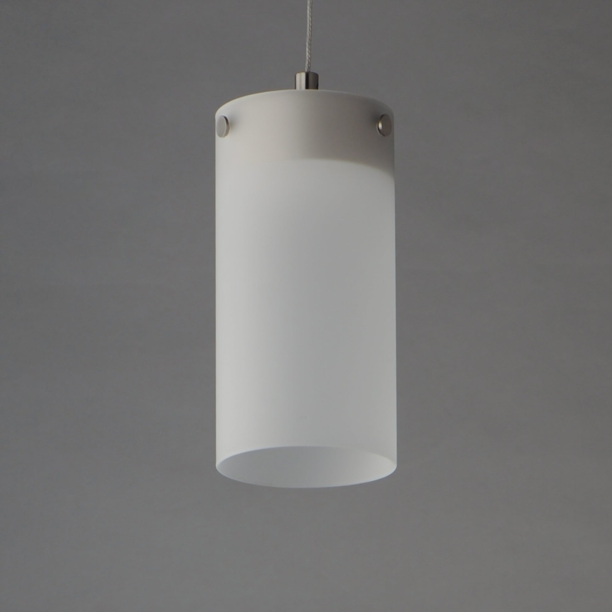 Highball Frosted LED Mini Pendant Satin Nickel by ET2