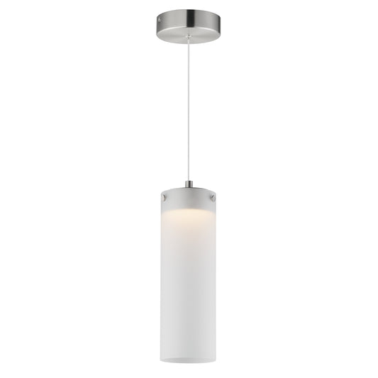 Highball Frosted LED Pendant Satin Nickel by ET2