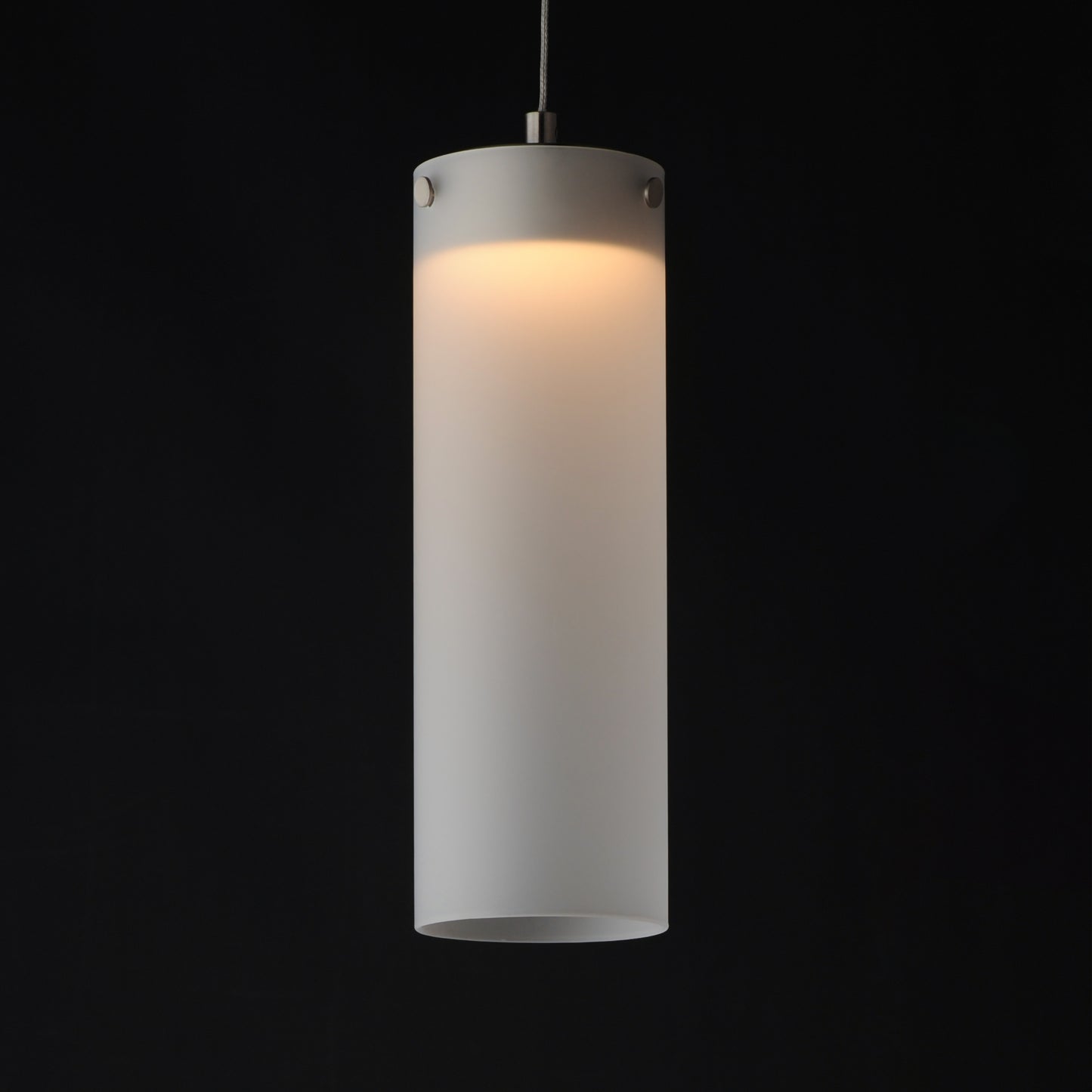Highball Frosted LED Pendant Satin Nickel by ET2