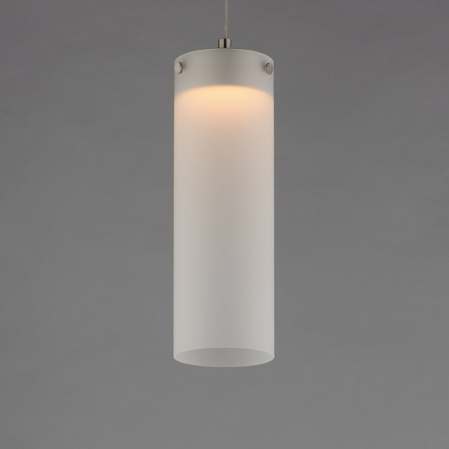 Highball Frosted LED Pendant Satin Nickel by ET2