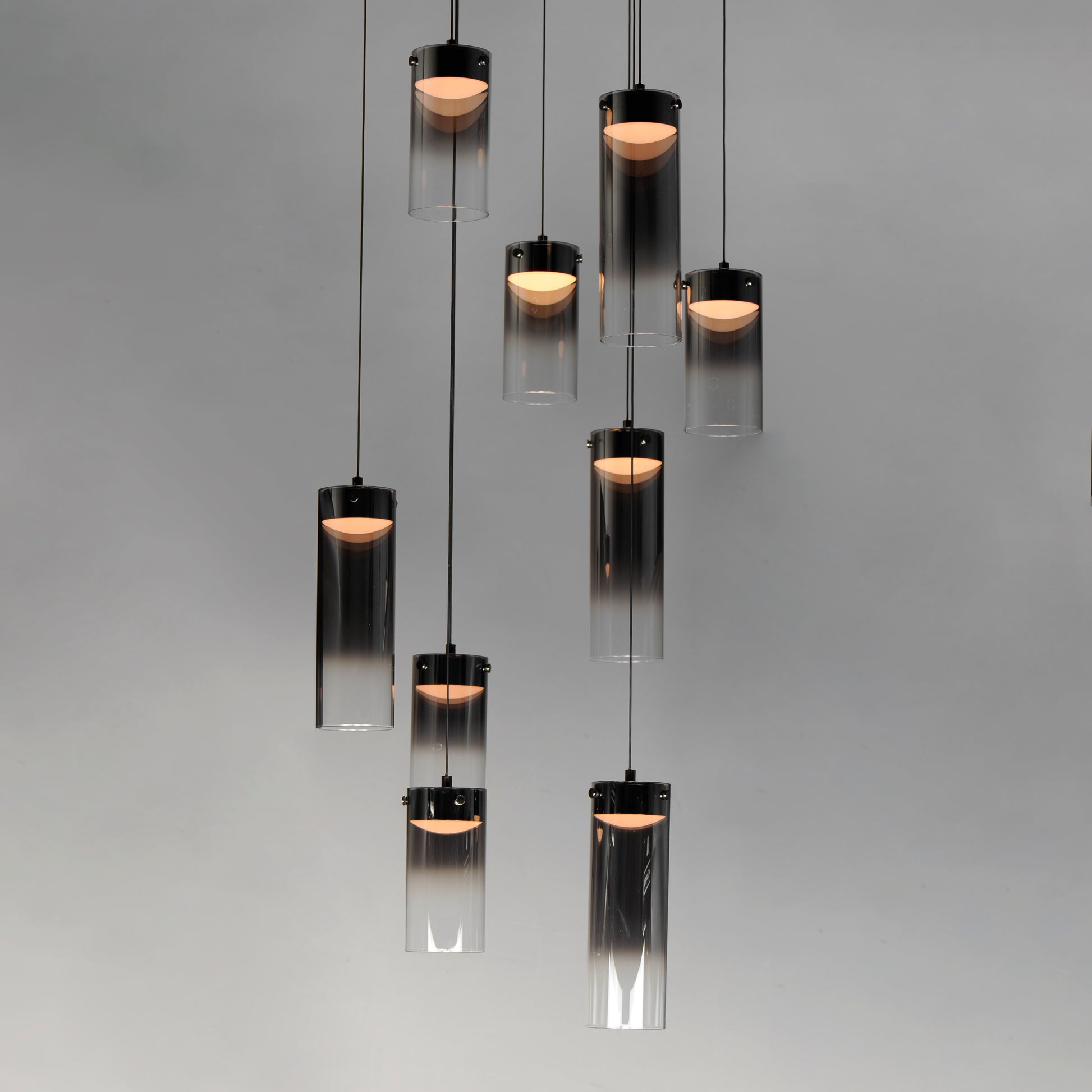 Highball Smoke 9-Light LED Pendant Gunmetal by ET2