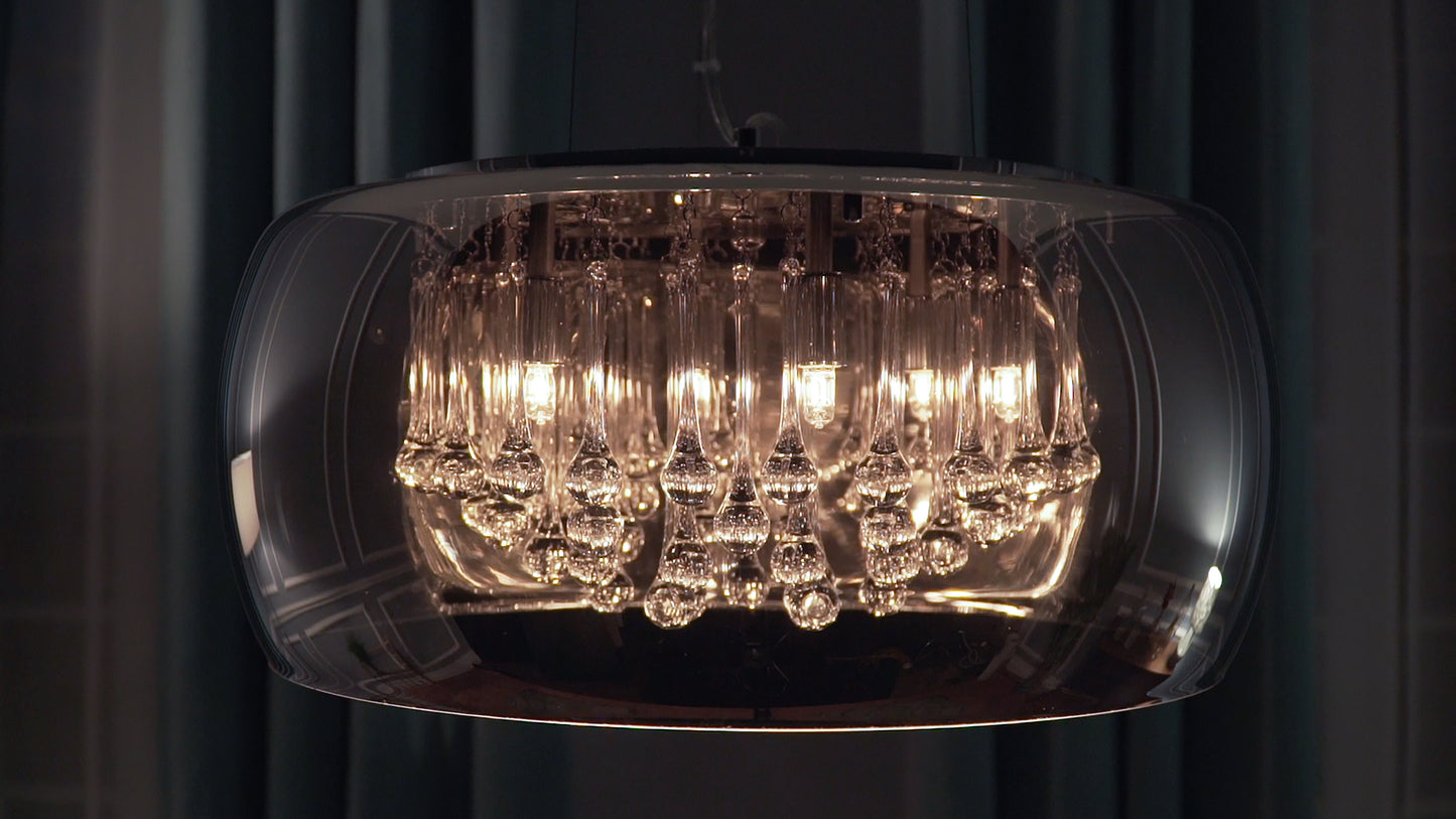 Sense 5-Light Flush Mount Polished Chrome by ET2