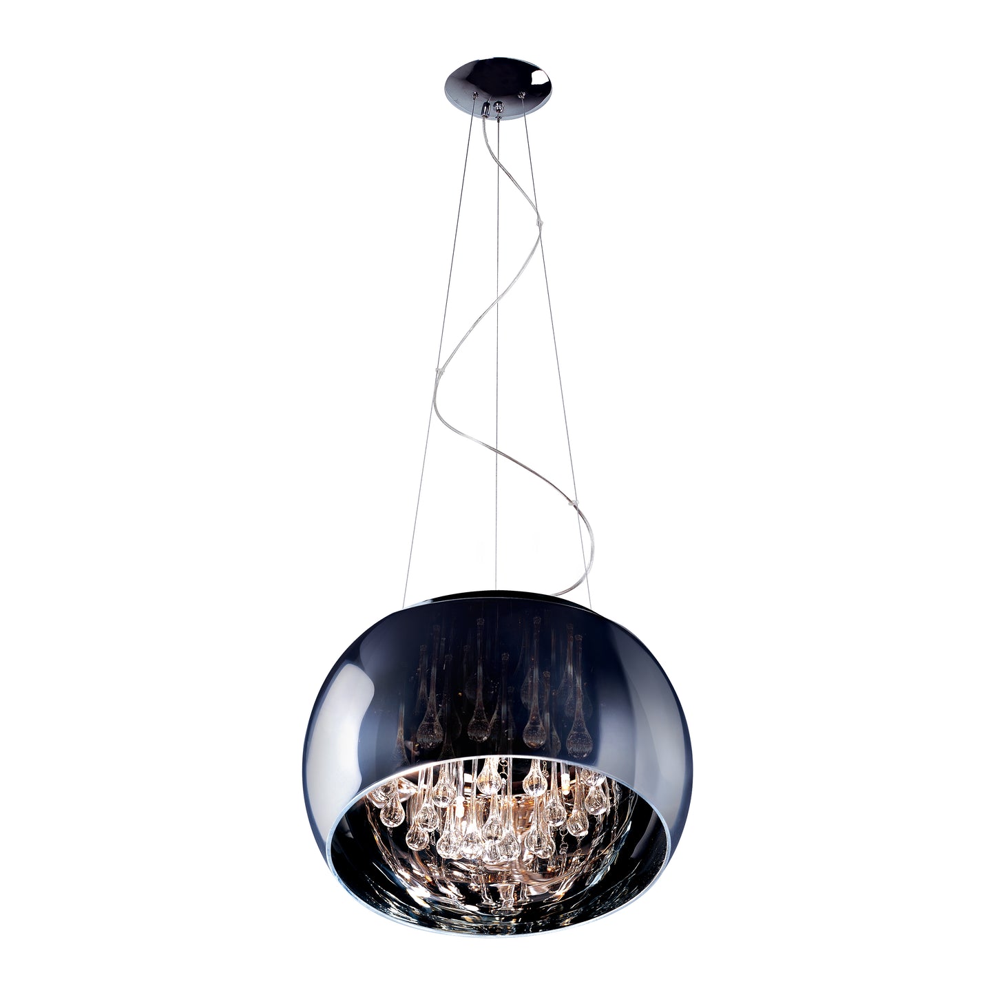 Sense 6-Light Pendant Polished Chrome by ET2