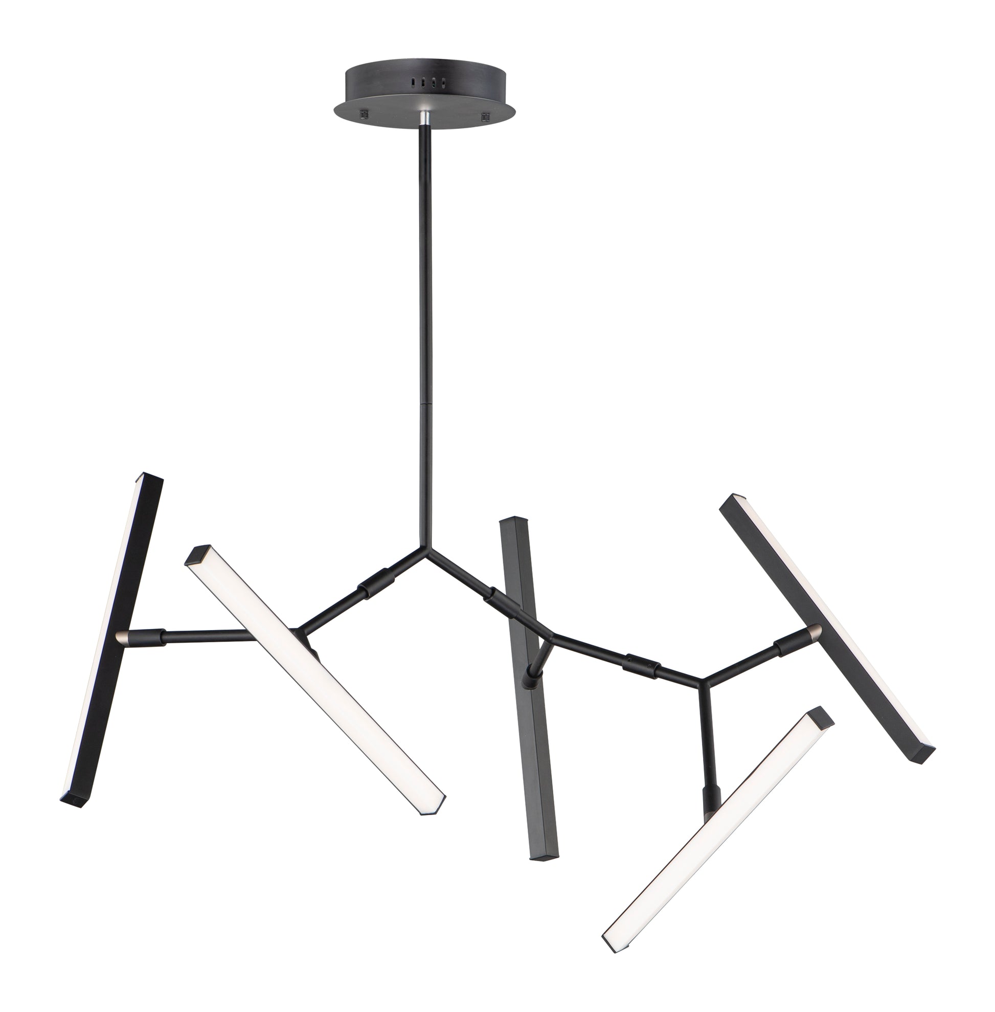 Robotica 5-Light LED Pendant Black by ET2