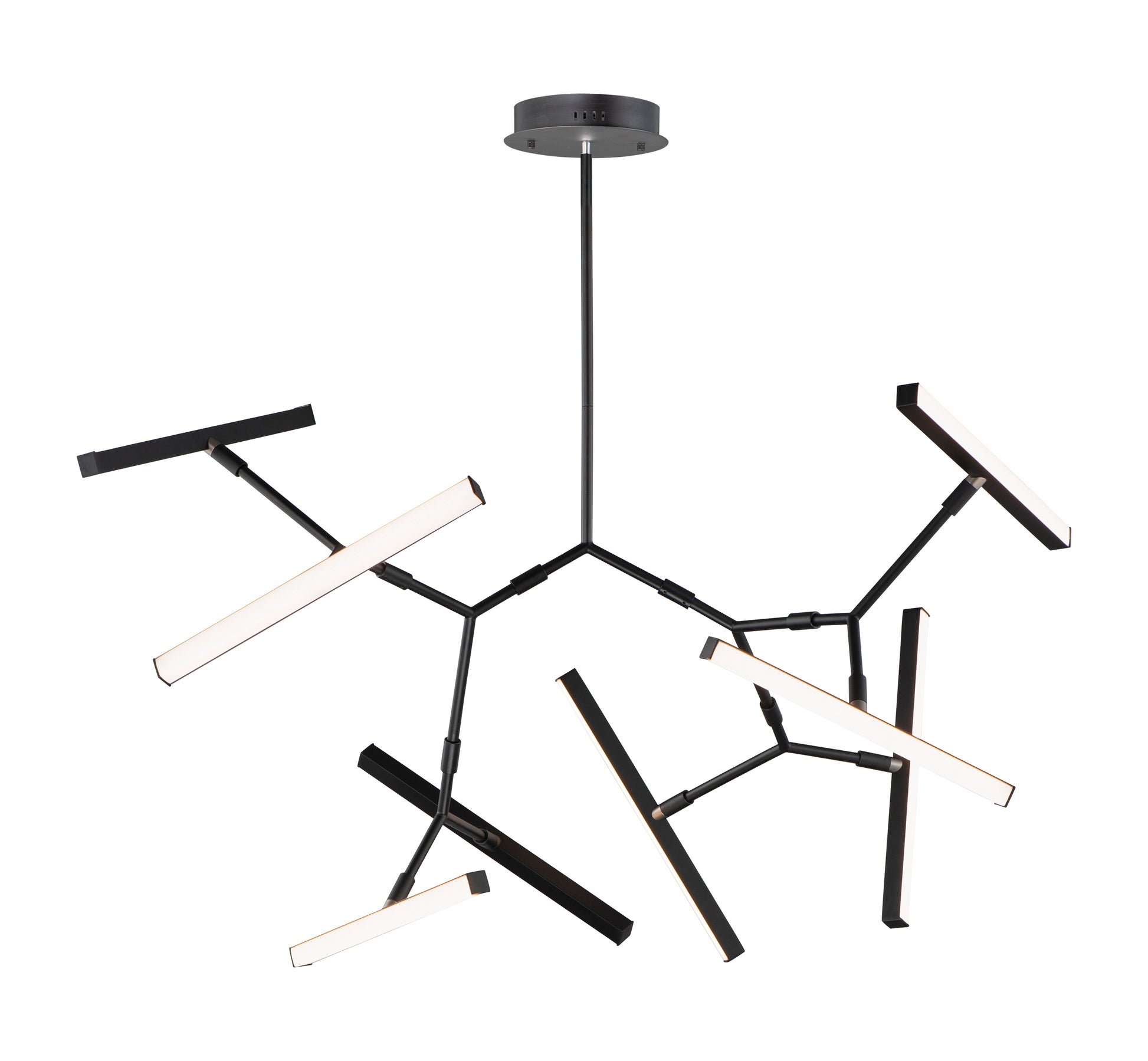 Robotica 7-Light LED Pendant Black by ET2