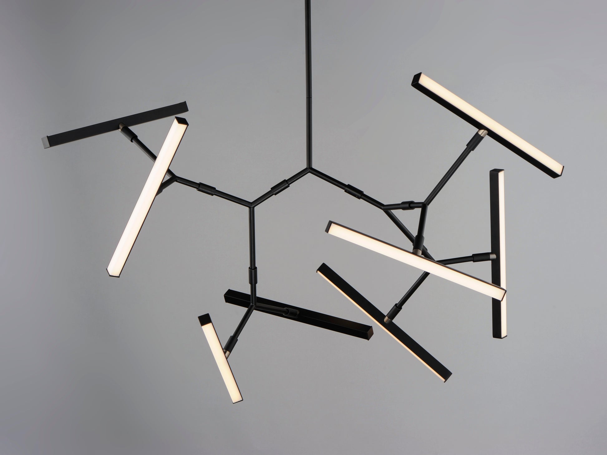 Robotica 7-Light LED Pendant Black by ET2