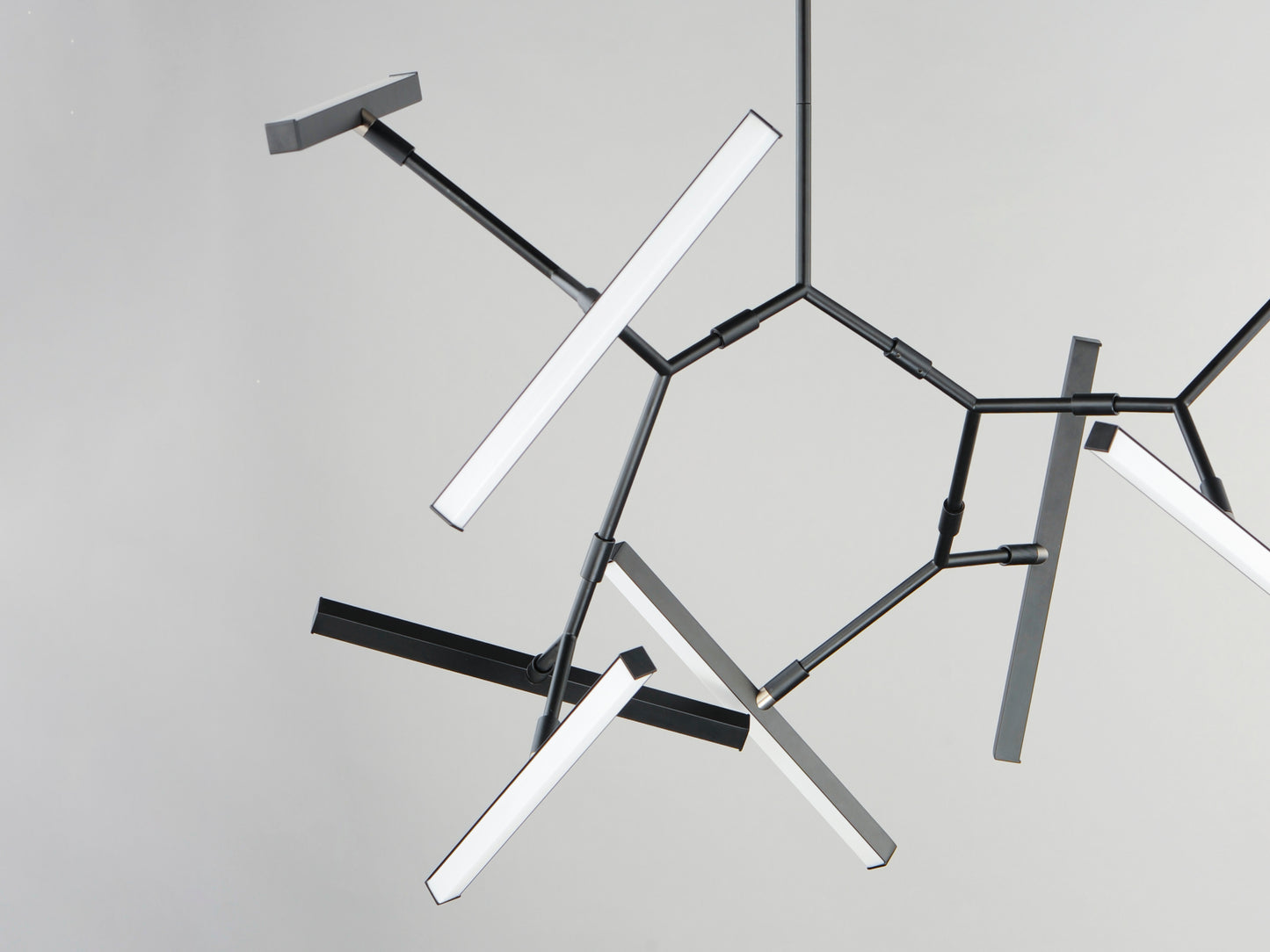 Robotica 7-Light LED Pendant Black by ET2