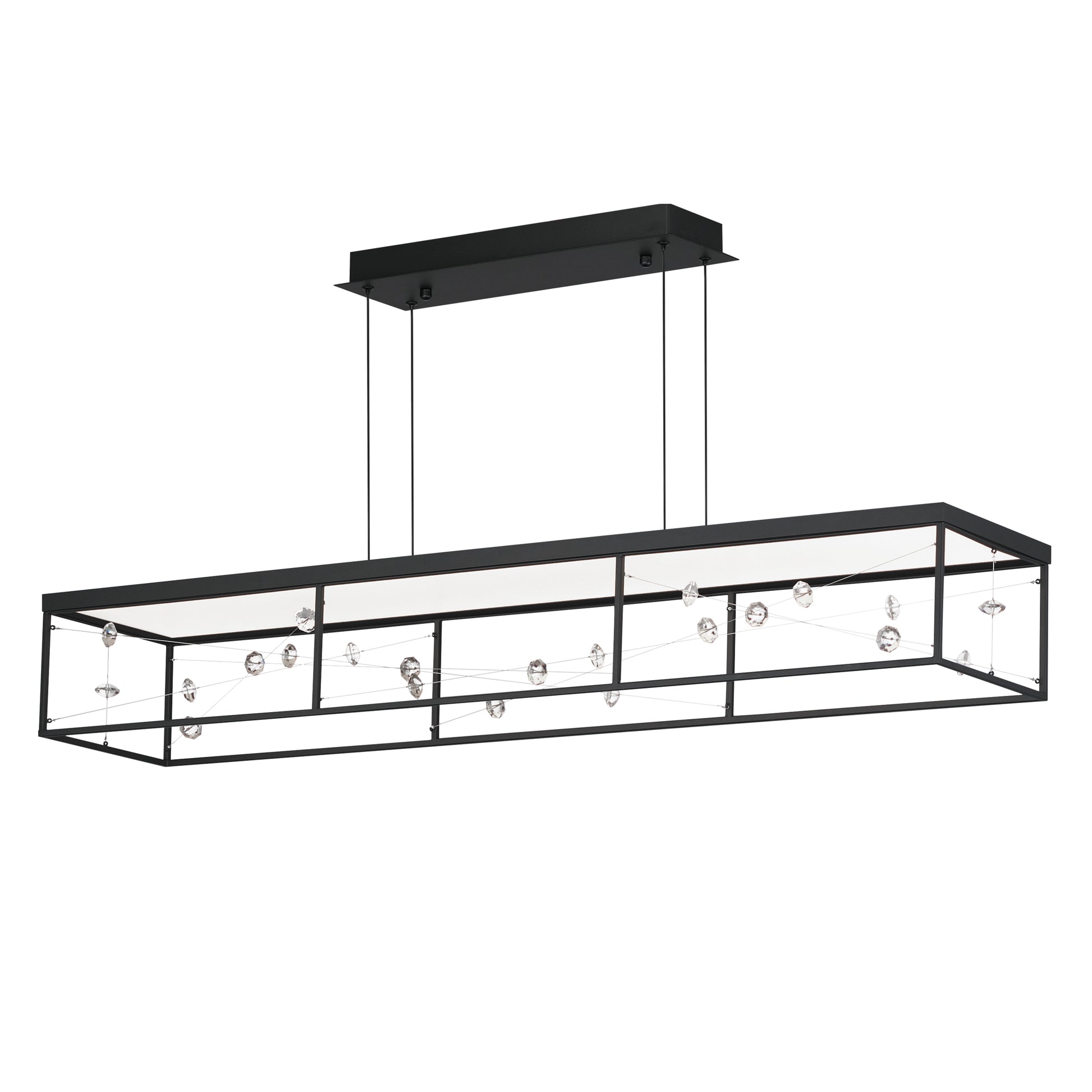 Entanglement Linear LED Pendant Black by ET2