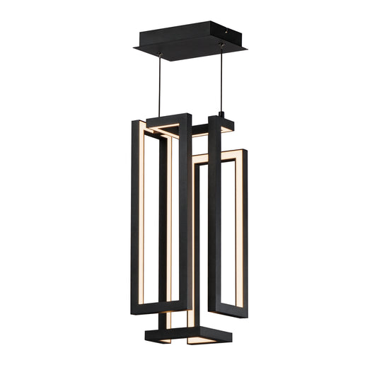 Penrose 18" LED Pendant Black by ET2