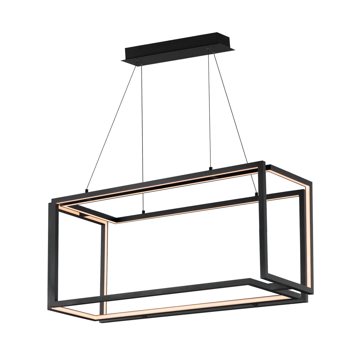Penrose LED Linear LED Pendant Black by ET2