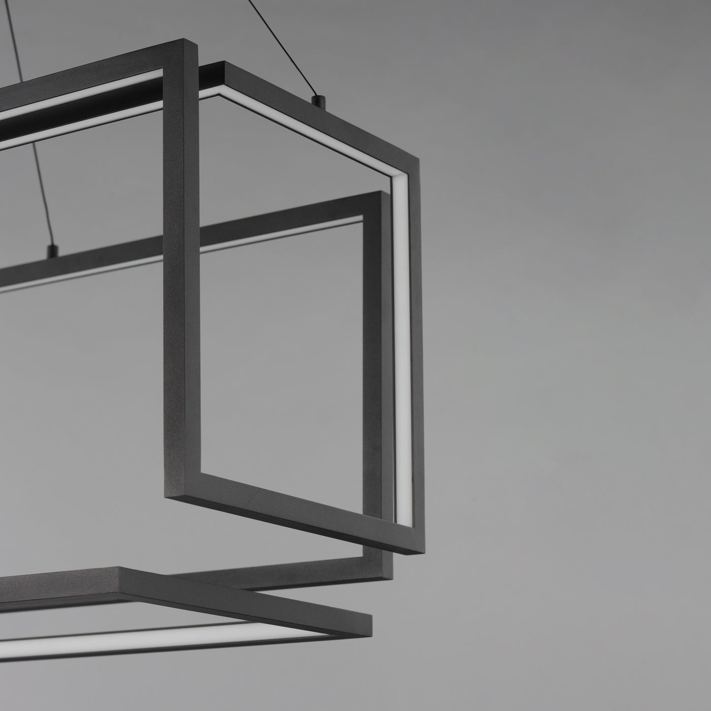 Penrose LED Linear LED Pendant Black by ET2