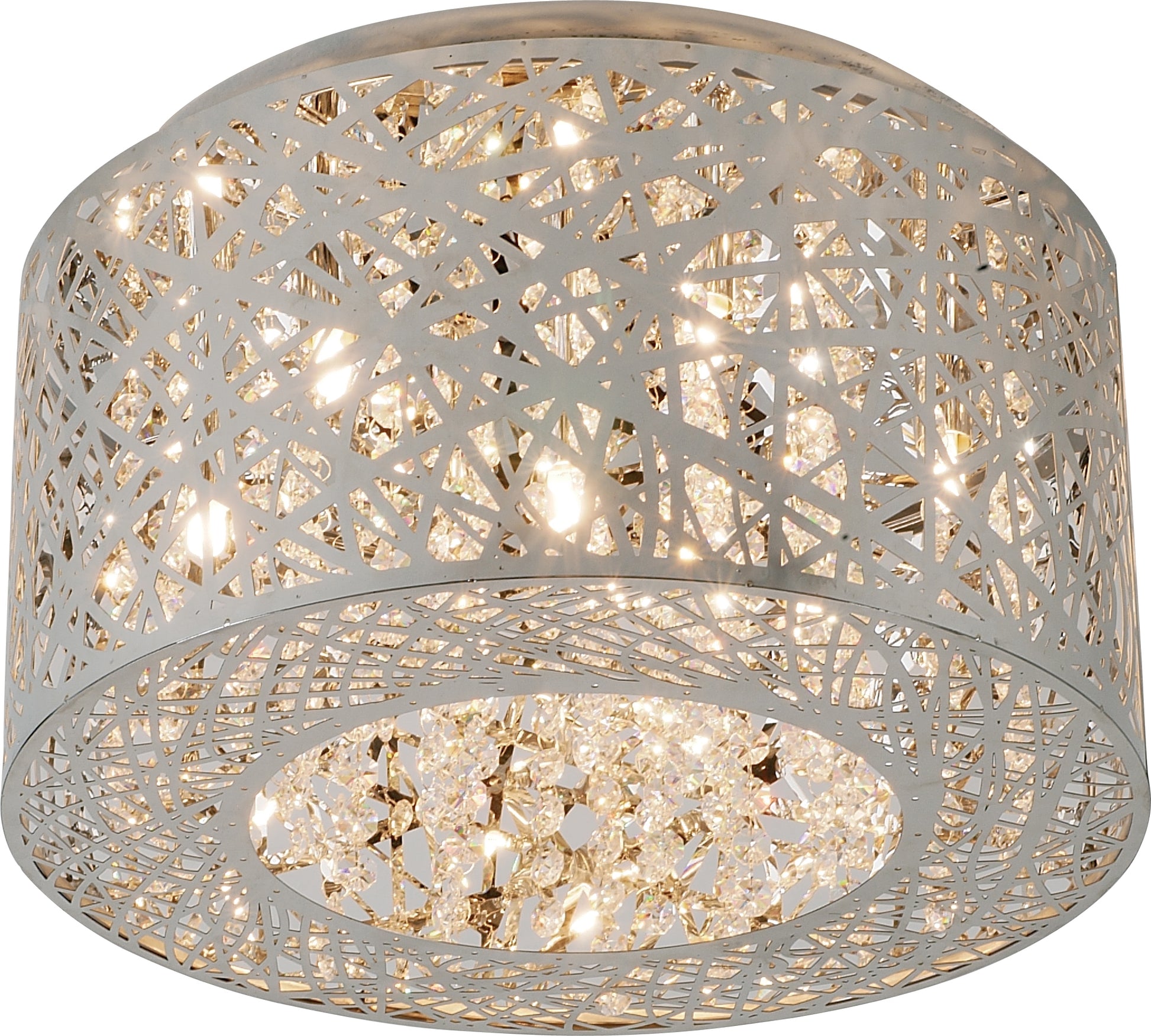 Inca 7-Light Flush Mount Polished Chrome by ET2