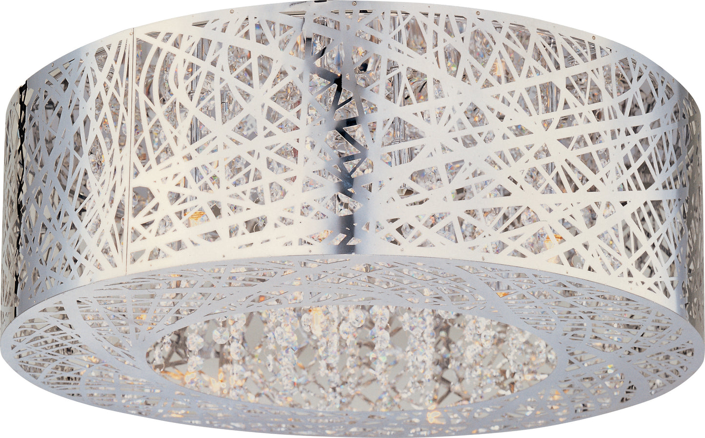 Inca 9-Light Flush Mount with LED Bulb Polished Chrome by ET2