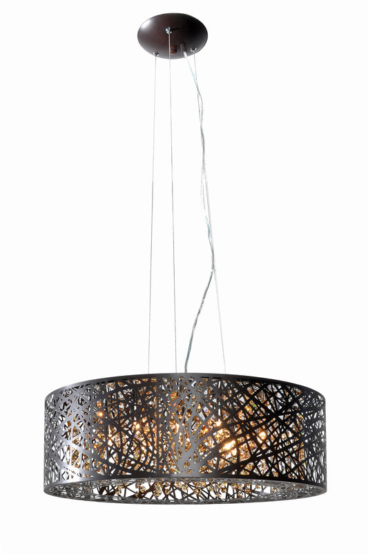 Inca 9-Light Pendant with LED Bulb Bronze by ET2