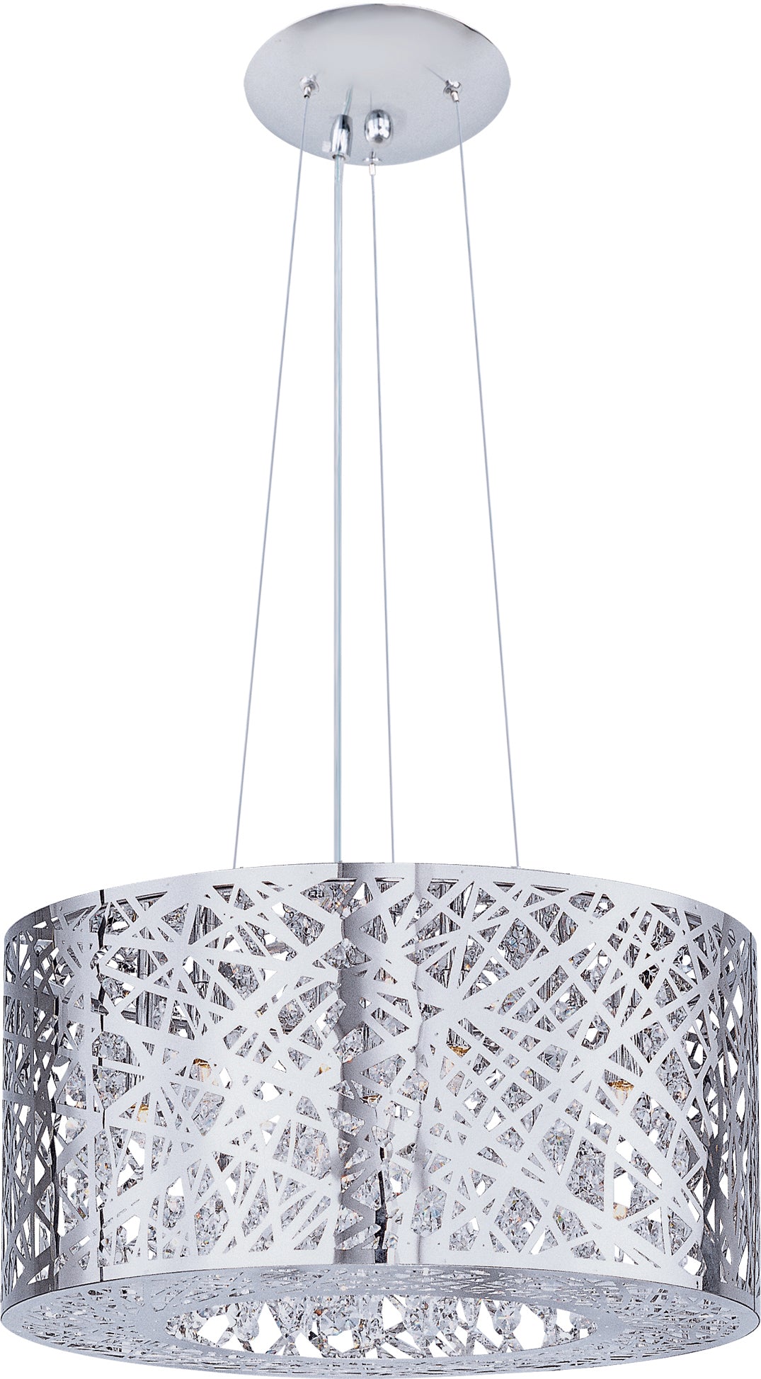 Inca 7-Light Pendant with LED Bulb Polished Chrome by ET2