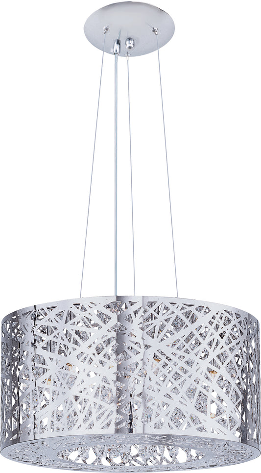 Inca 7-Light Pendant with LED Bulb Polished Chrome by ET2