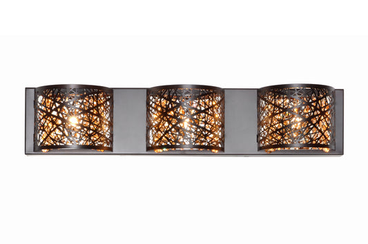 Inca 3-Light Wall Mount with LED Bulb Bronze by ET2