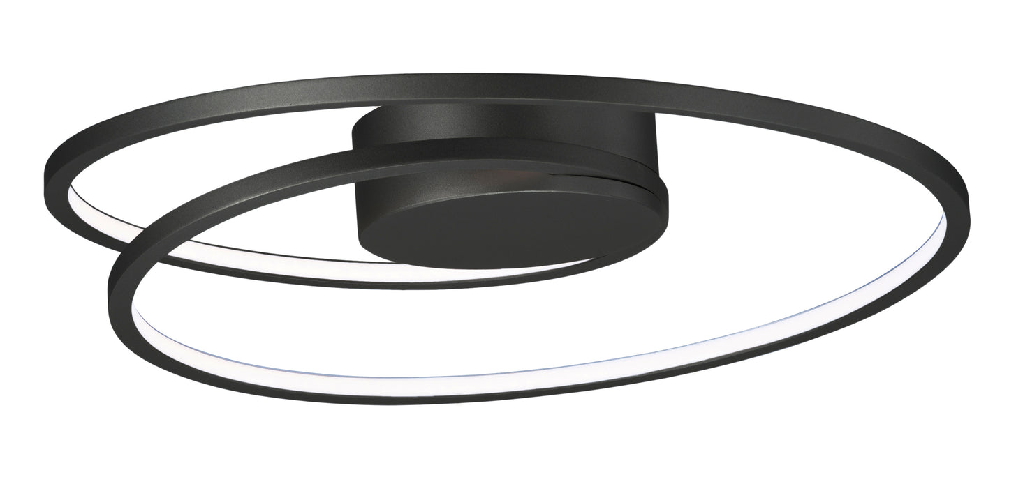 Cycle 18" LED Flush Mount Black by ET2