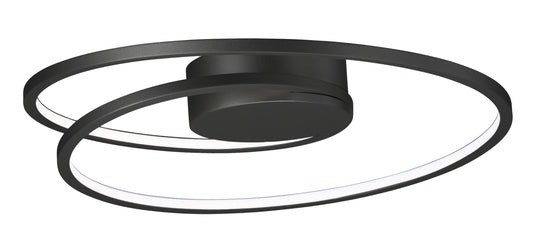 Cycle 18" LED Flush Mount Black by ET2