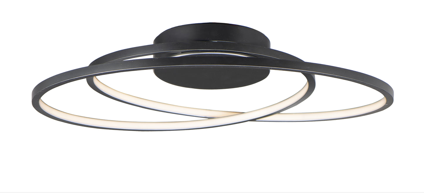 Cycle 24" LED Flush Mount Black by ET2