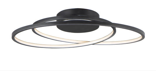 Cycle 24" LED Flush Mount Black by ET2