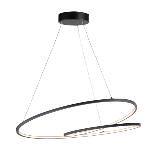 Cycle 31.5" LED Pendant Black by ET2