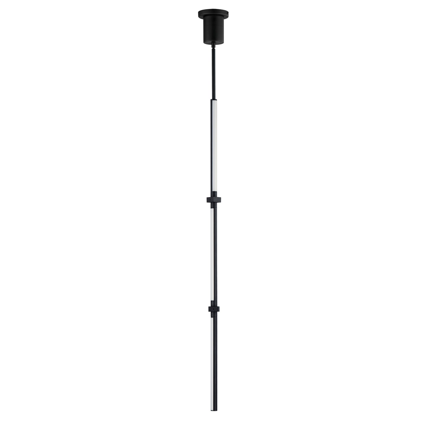 Dorian 48" Vertical LED Pendant Black by ET2