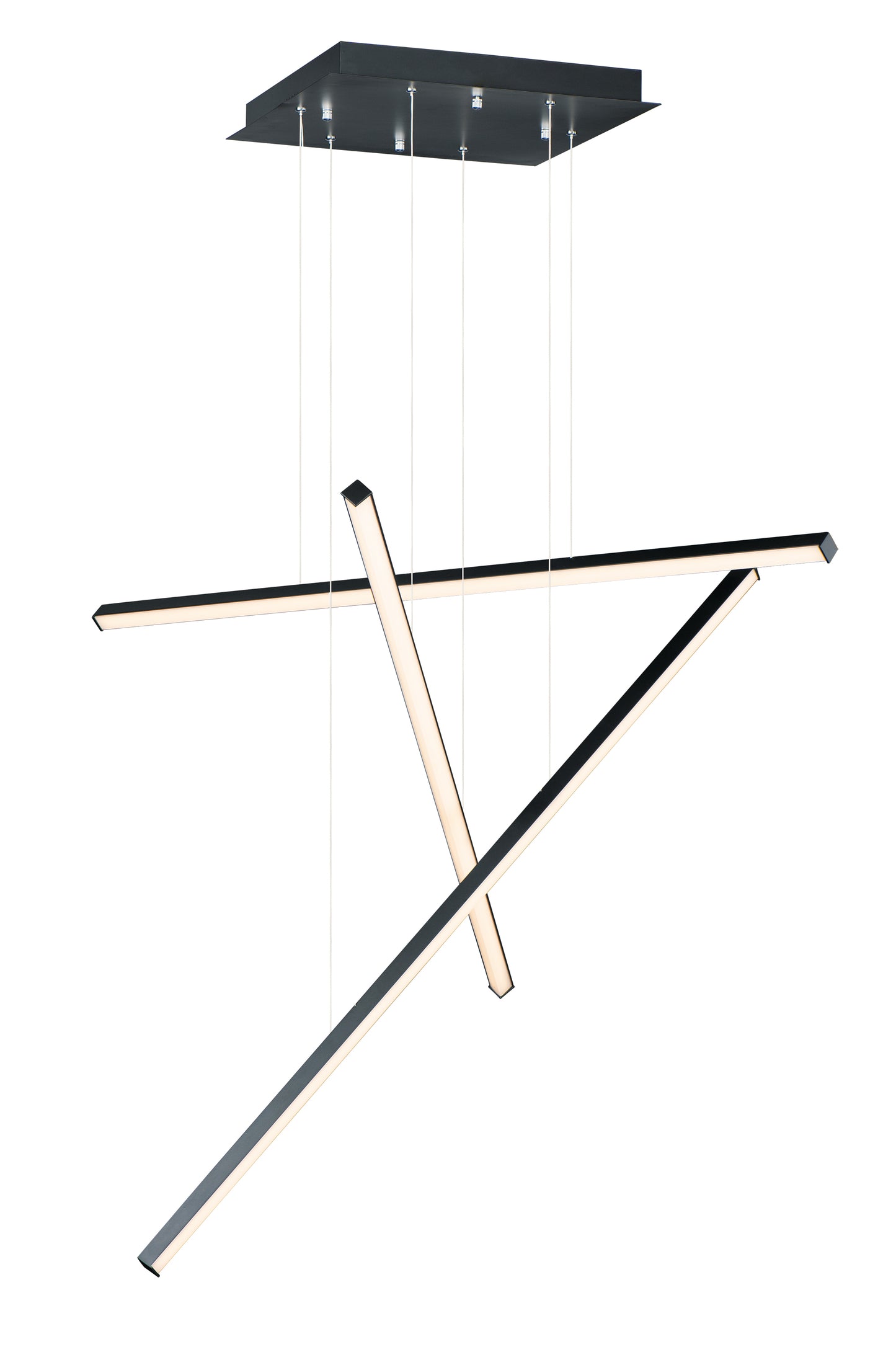 Hover 3-Light LED Pendant Black by ET2
