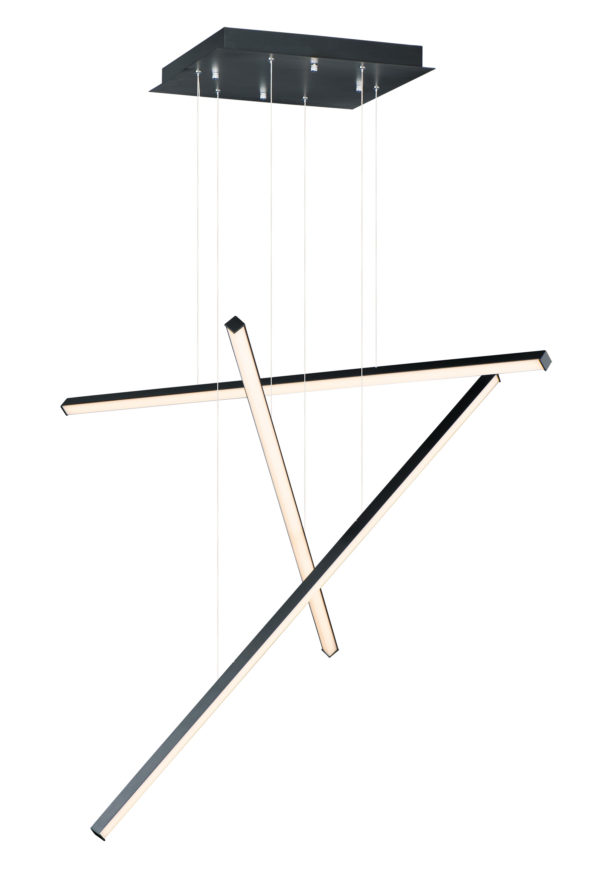 Hover 3-Light LED Pendant Black by ET2