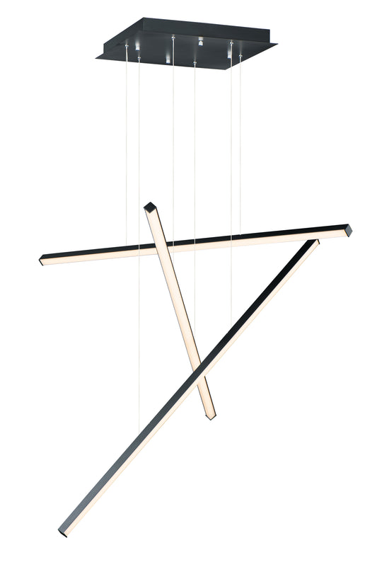 Hover 3-Light LED Pendant Black by ET2
