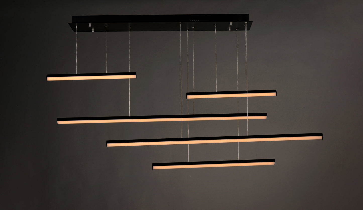 Hover 5-Light LED Pendant Black by ET2