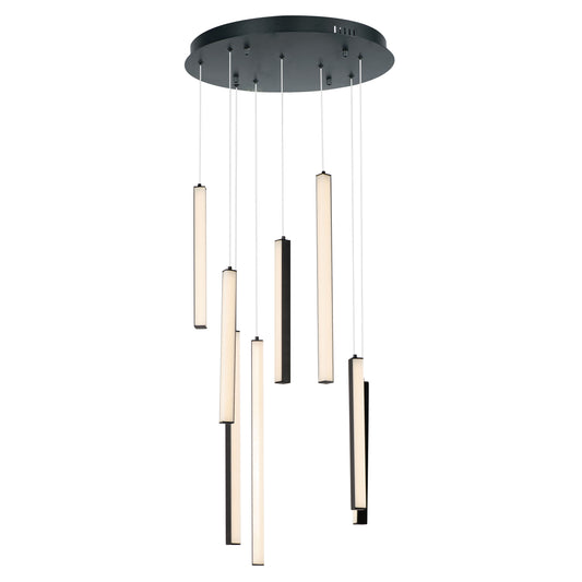 Hover 9-Light LED Pendant Black by ET2